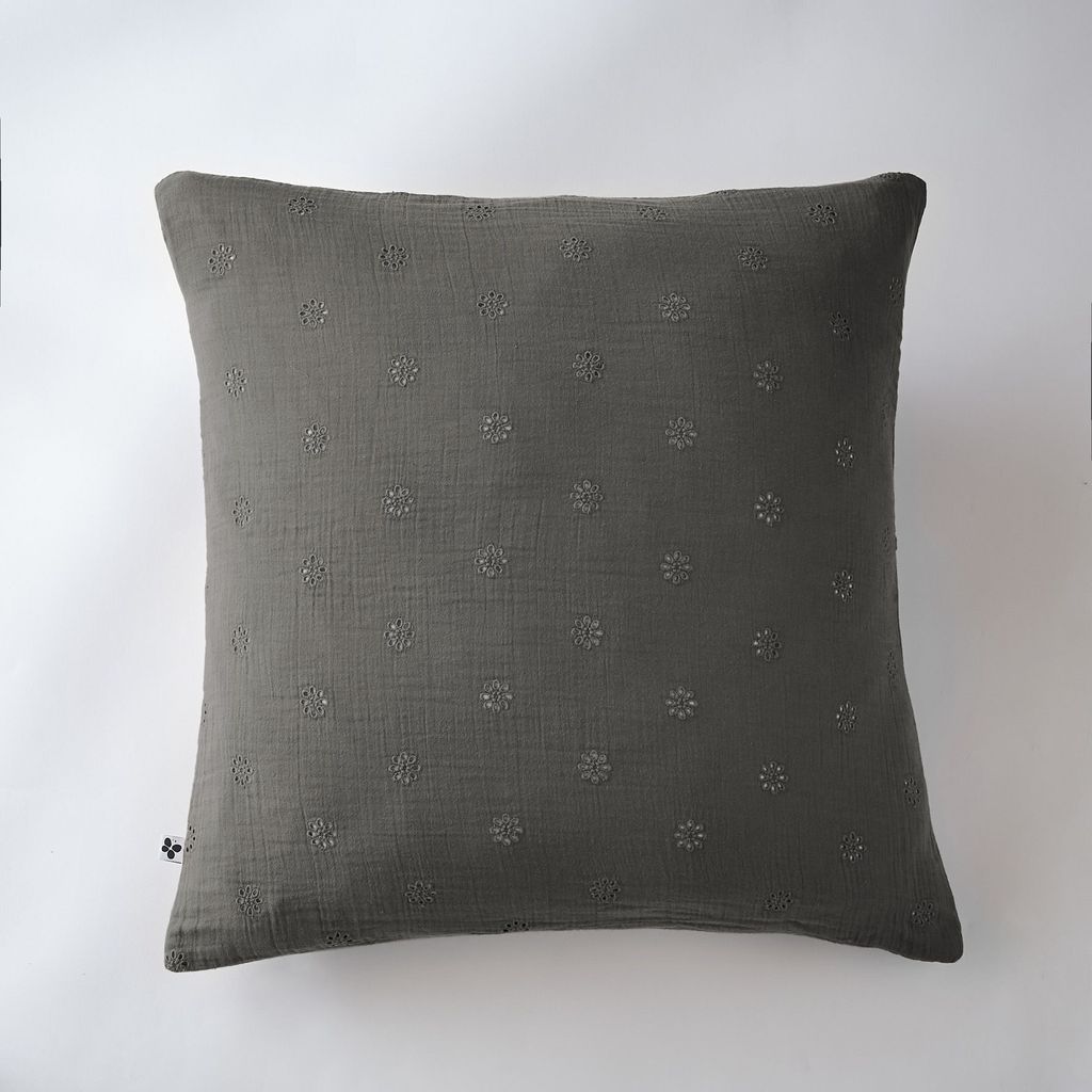 Kissenbezug 60 x 60 cm GAÏA BOHO Granit