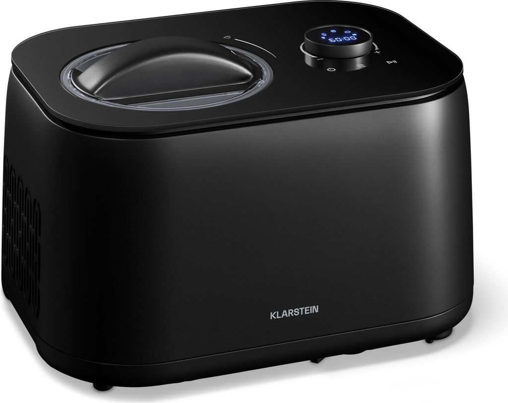 Klarstein FrostFusion Eismaschine mit Kompressor – 1L Edelstahlbehälter, 3 Modi für Eis, Slushie & Joghurt, Selbstkühlend, Touch & Drehregler,...