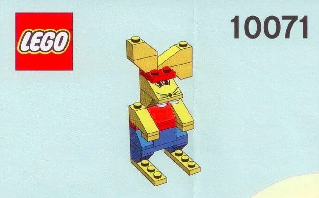 Lego 10071 Lapin de Pâques Cadeau pour Enfant et Décoration de Table