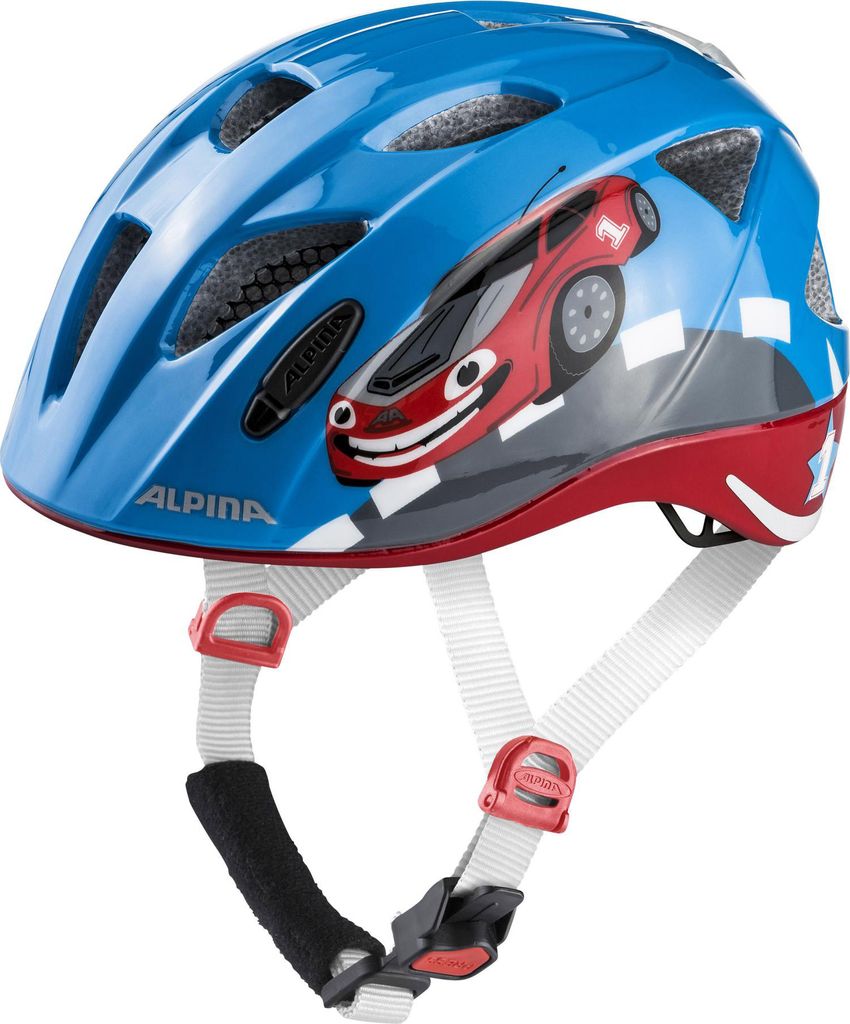 Kinder-Helm Ximo Flash, blau - red car