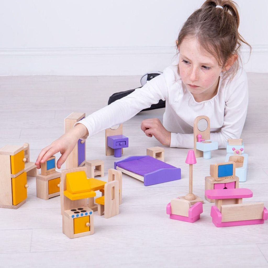 Bigjigs Toys Pera In Legno Giocattolo – Cibo Finto Per Giochi Di Ruolo E Cucinetta, Altezza 80mm, Età 3+