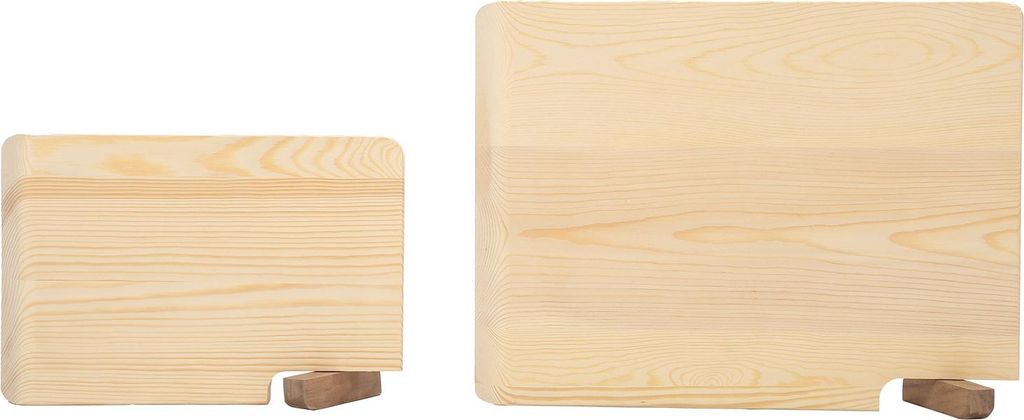 2Pcs Schneidebrett Home Küche hölzerne Schneidebretter für Gemüse Obst Fleisch Brot schneiden