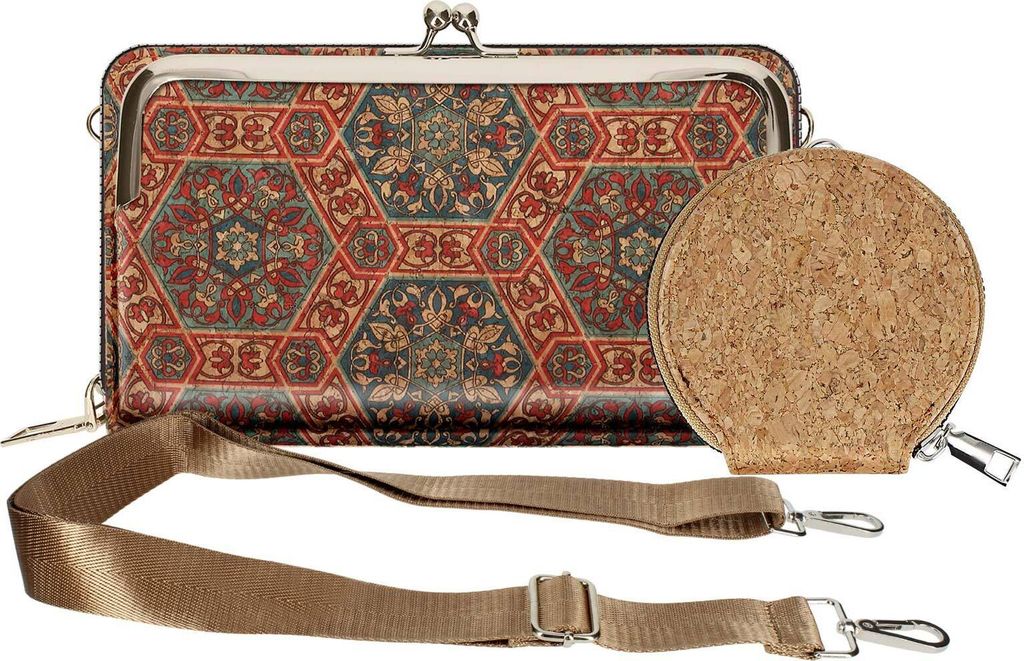 Avizar, Korktasche, CorkArt Collection, Reißverschluss / Kuss-Verschluss, Bunt