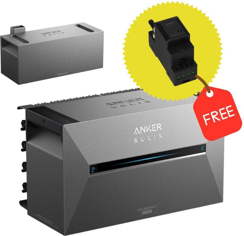 Anker SOLIX Solarbank 3 Pro + BP2700 | 5,37 kWh Balkonkraftwerk Speicher mit Notstrom