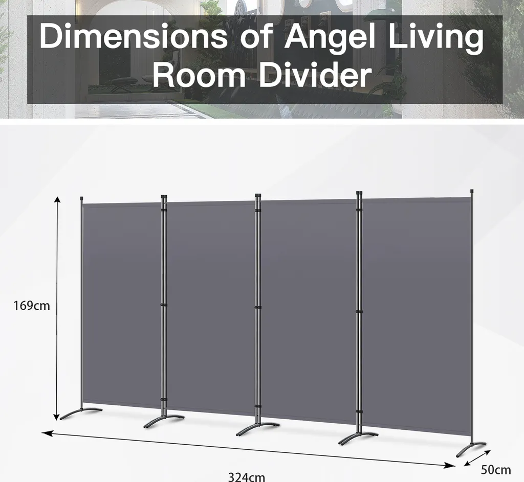 Brise-vue Balcon XXL 324x169 cm - Paravent Gris Anthracite Résistant
