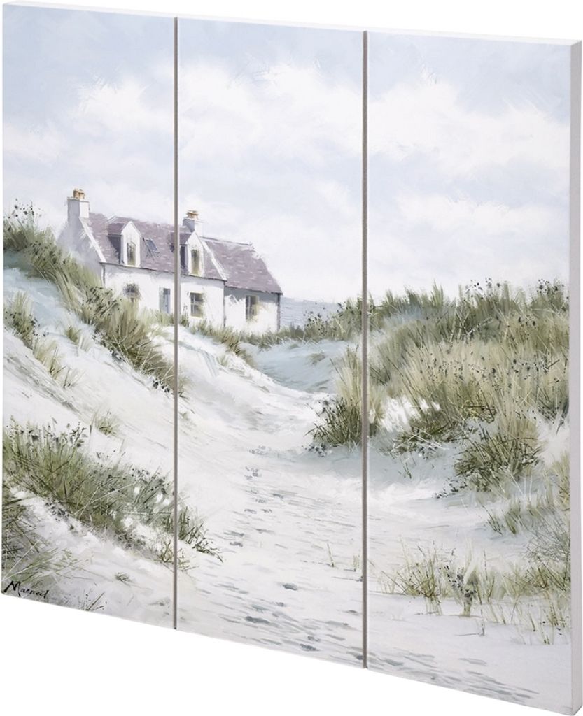Richard Macneil - Tafel "White Sands I", Holz PM11877 (30 cm x 30 cm) (Bunt)