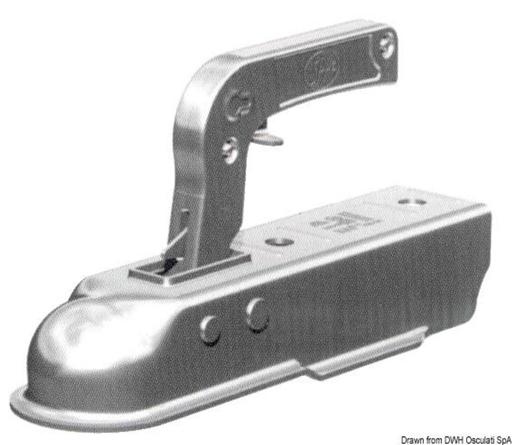 Quadrat Anhängerkupplung 50 mm 1300 kg - Osculati 02.010.66