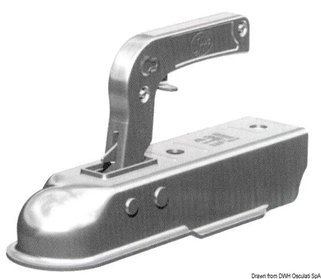 Attelage de remorque sécurisé 1300 kg remplace raccord 50 mm usé