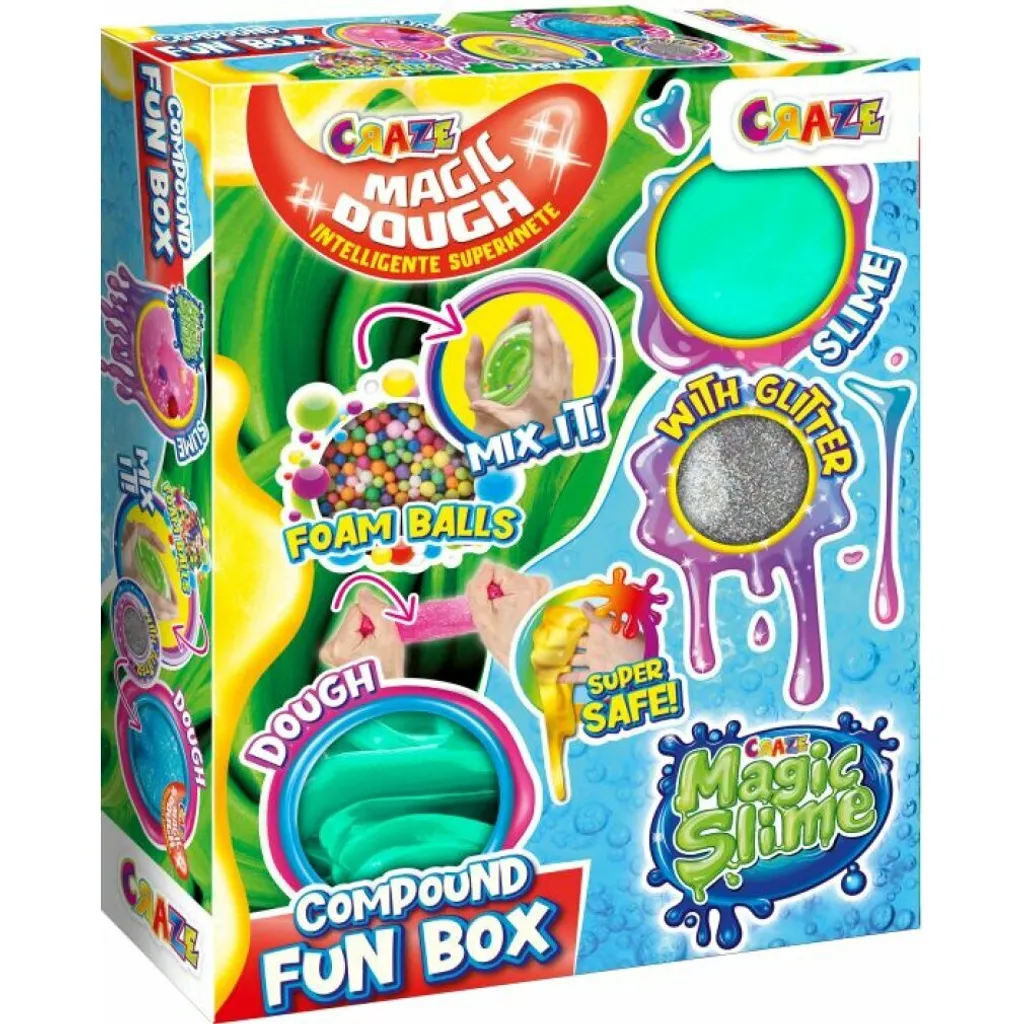 Kit de loisirs créatifs Mix Compound Fun Box pour enfants dès 6 ans