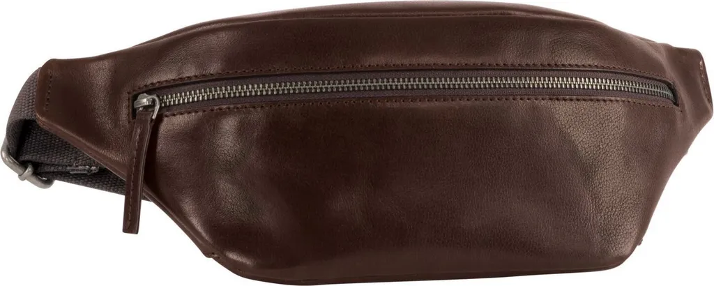 Sac banane en cuir brun Roma Hip Bag avec sangle réglable confort