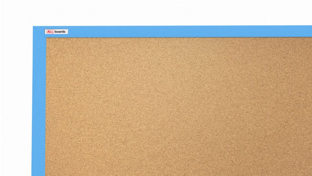 Korková nástěnka v barevném dřevěném rámu 90x60 cm – Modrá Obrázek produktu 7