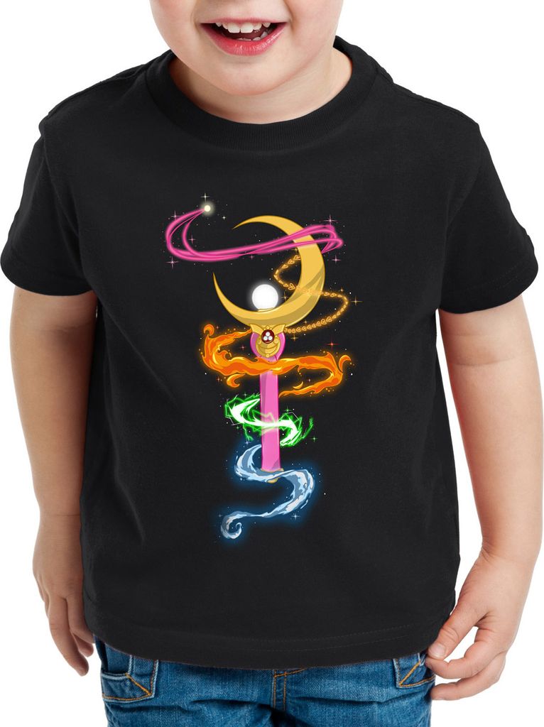 style3 Mondzepter Kinder T-Shirt sailor mondstab luna mars planet anime