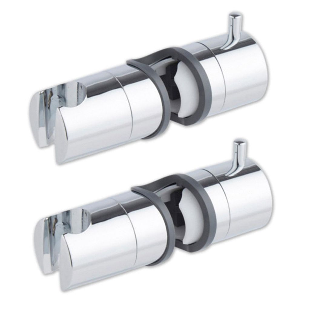 2x Universal Duschkopfhalter Duschstange Kunststoff Produktbild 