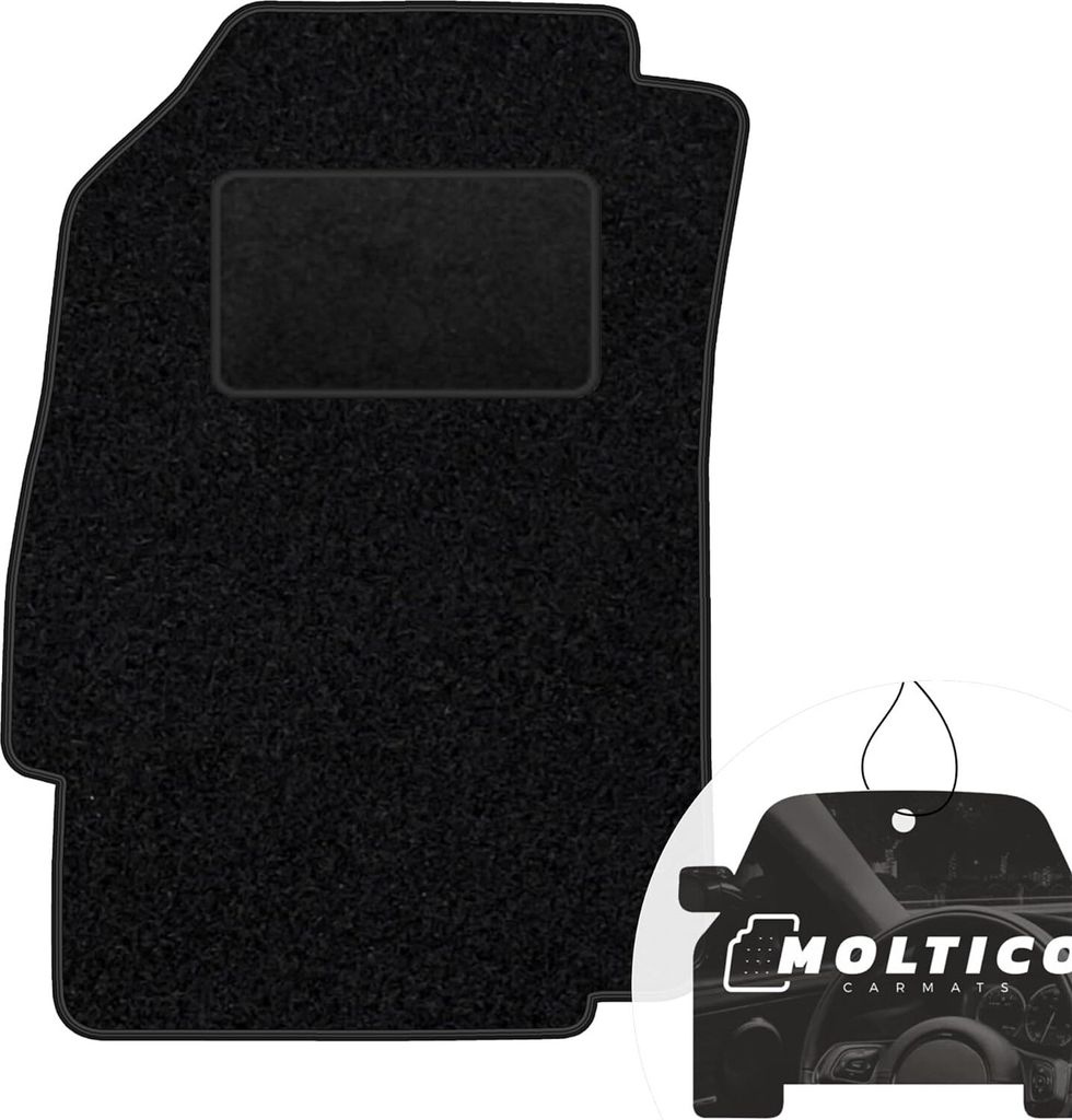 moto-MOLTICO Fahrer Fußmatte Auto Velours Fahrerseite Autoteppiche Schwarz Fahrermatte 1-teilig passend für Chevrolet Epica 2006-2012