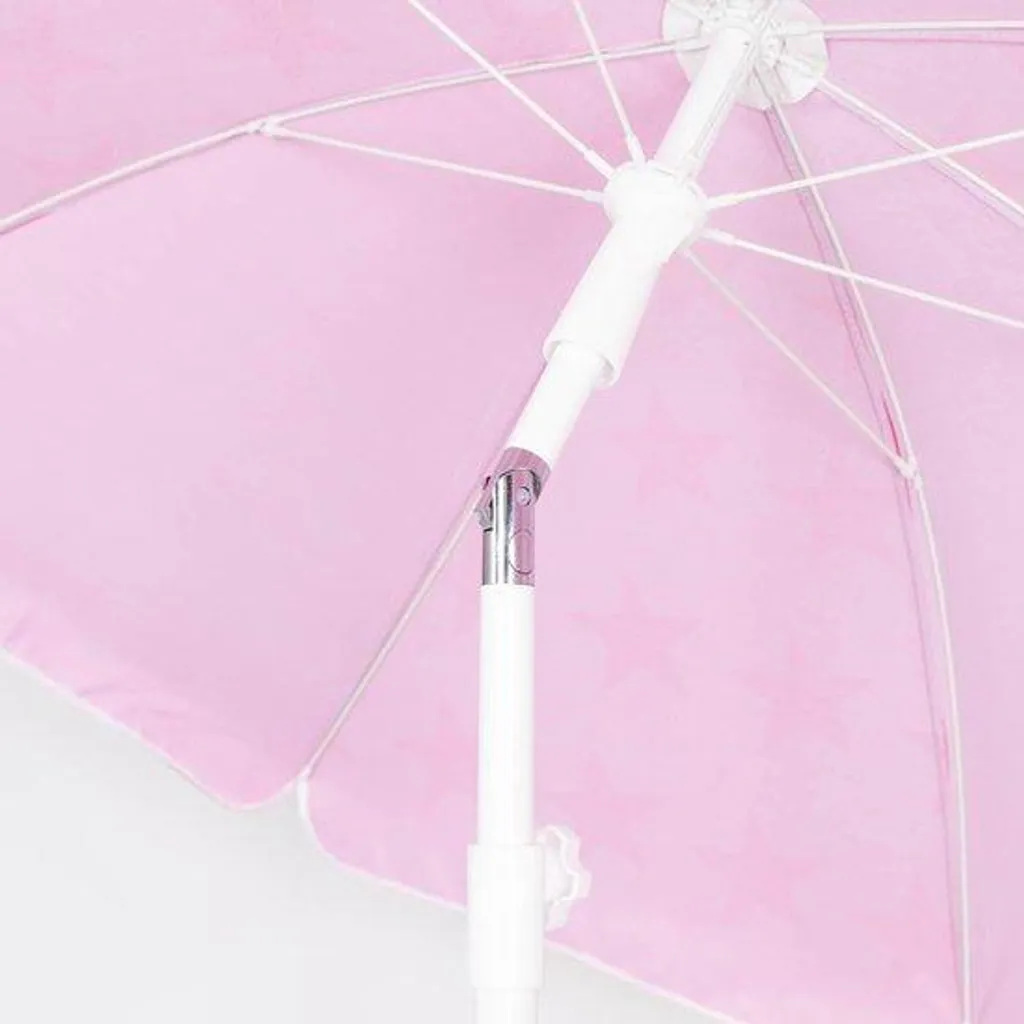 Parasol rectangulaire fuchsia UPF 50+ grand format pour extérieur