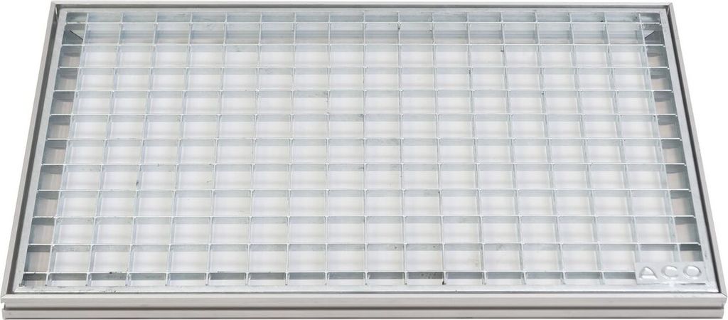 ACO 60x40cm Maschenrost Gitterrost mit ALU Einbaurahmen Zarge Eingangsrost Schuhabstreifer