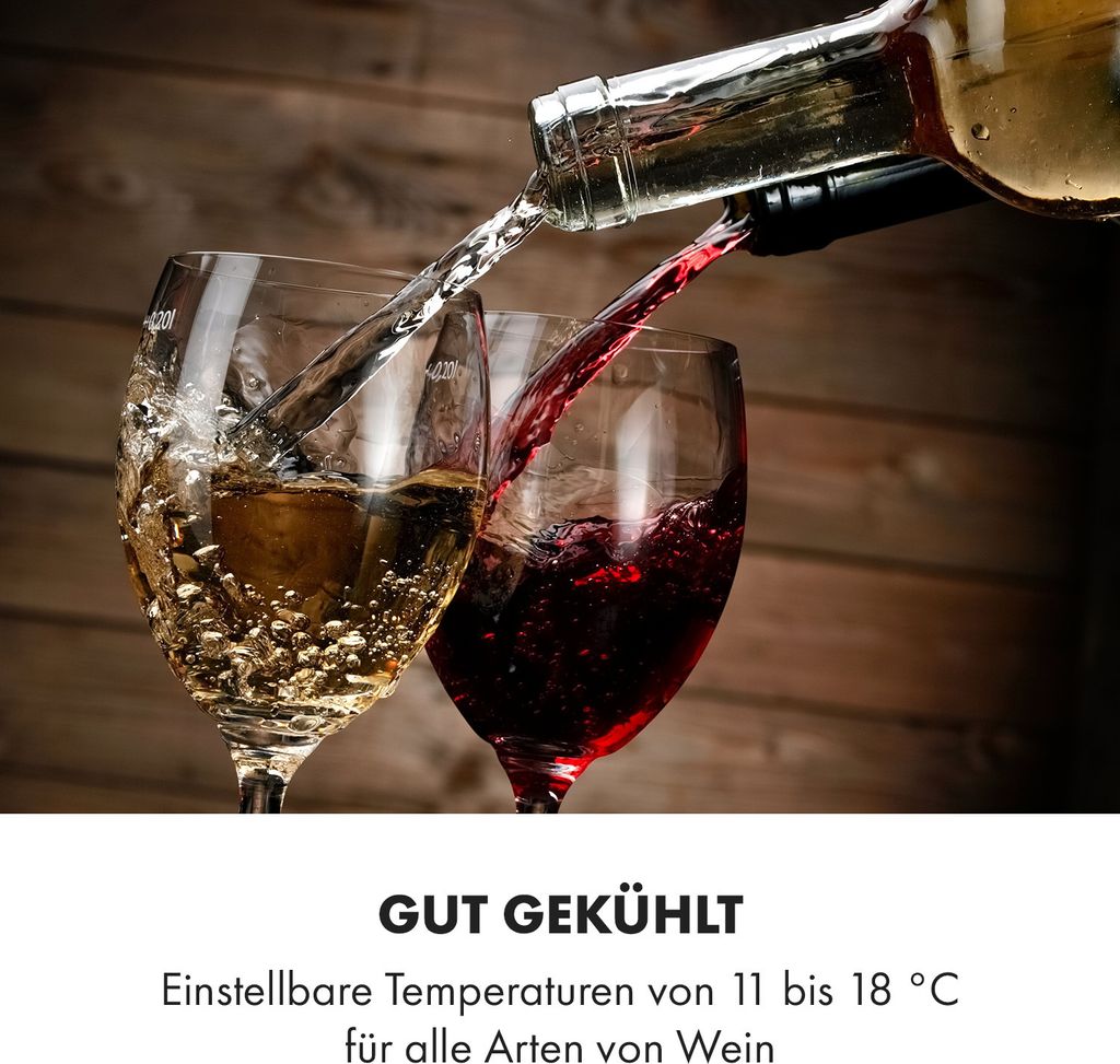 Klarstein Weinkühlschrank, Getränkekühlschrank Schmal, 1 Produktbild 6