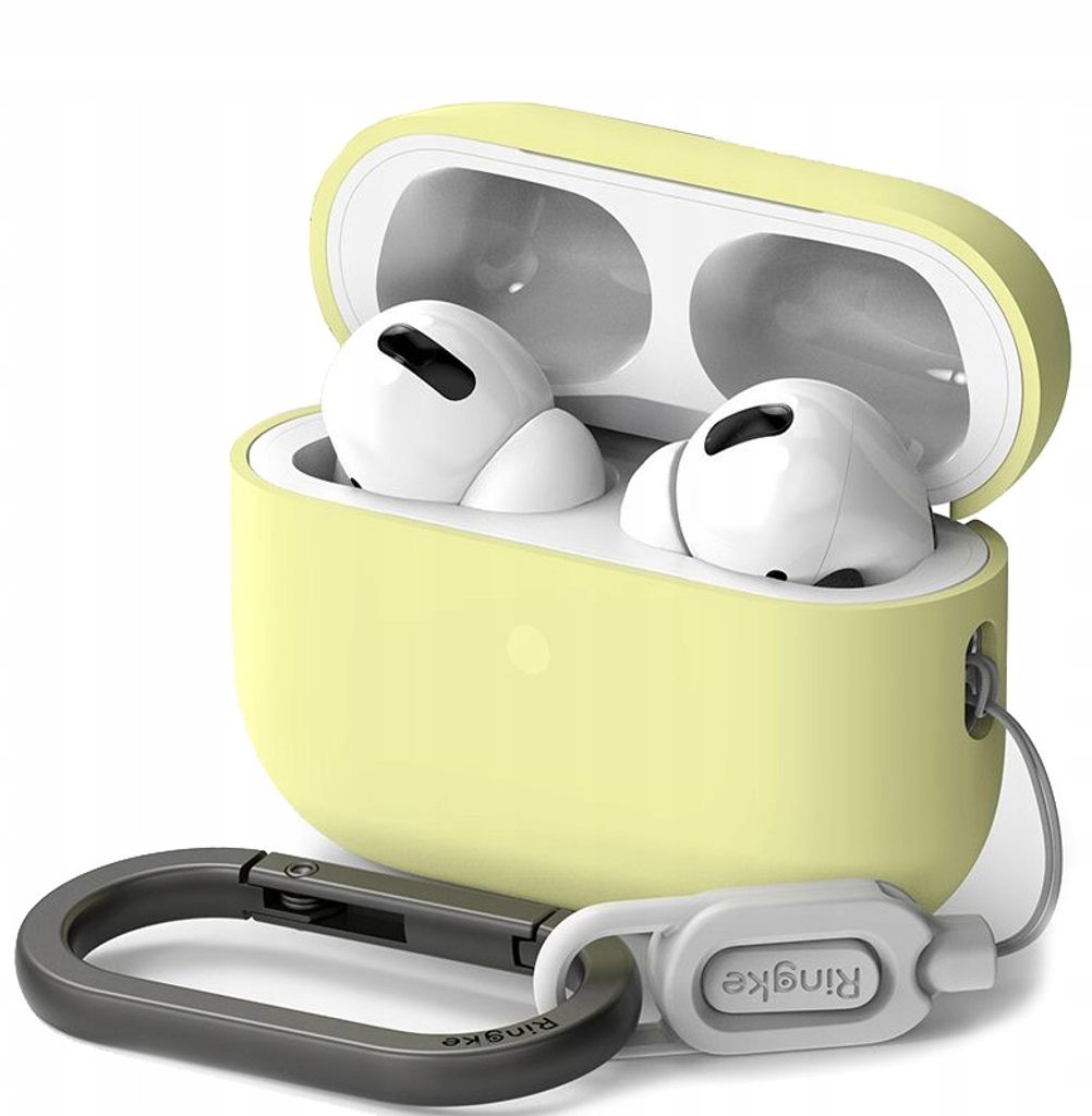 Ringke Schutzhülle Case Etui Hülle Silicone für Apple AirPods Pro 1 / 2 Gelb