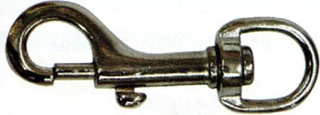 Karabiner 99-3 10,5x100 mm, Zn, drehbar, mit Öse - Set mit Produktbild 