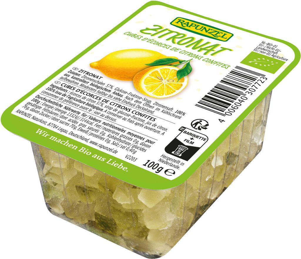 -Zitronenschalenkonfekt 100 g – RAPUNZEL