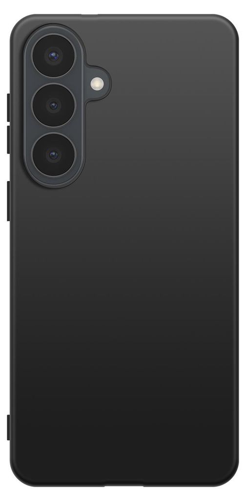 Avizar, Matte Silikon Hülle Galaxy S26 weich und schlank, Schwarz