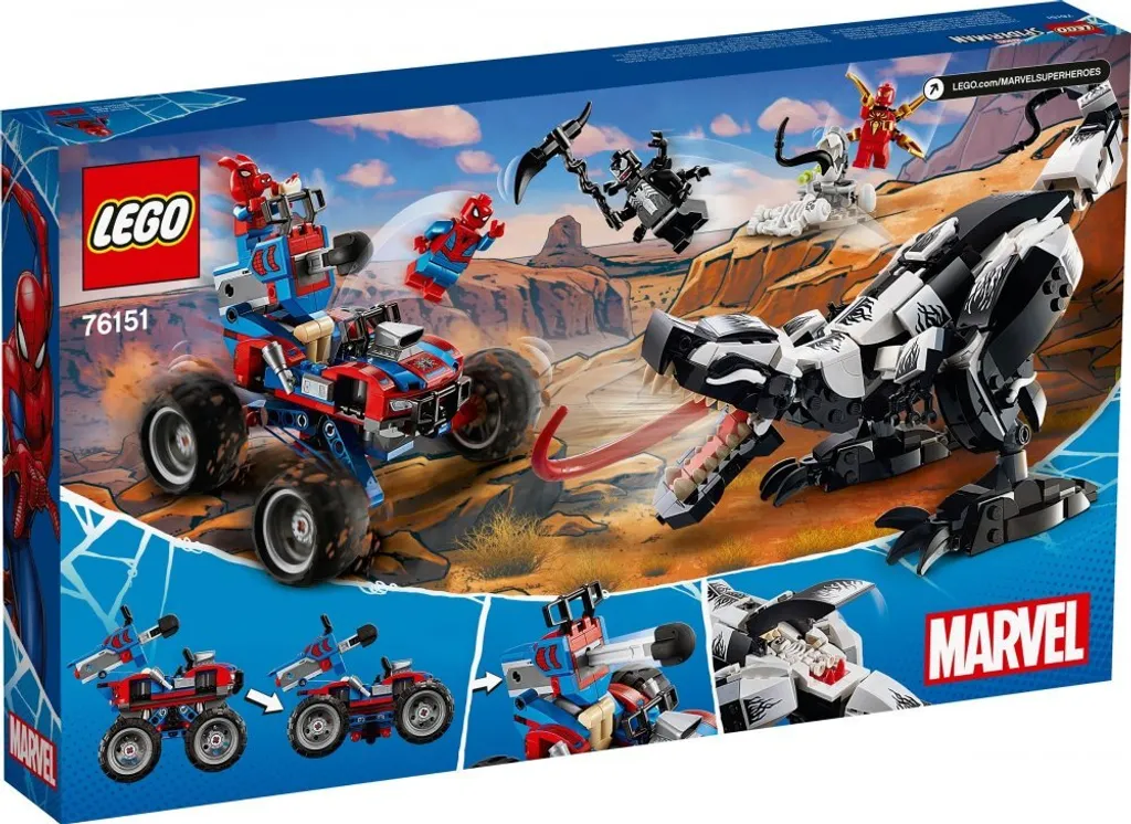 Venomosaurus Articulé et Spider-Buggy : Kit de Combat Marvel 76151 - 9