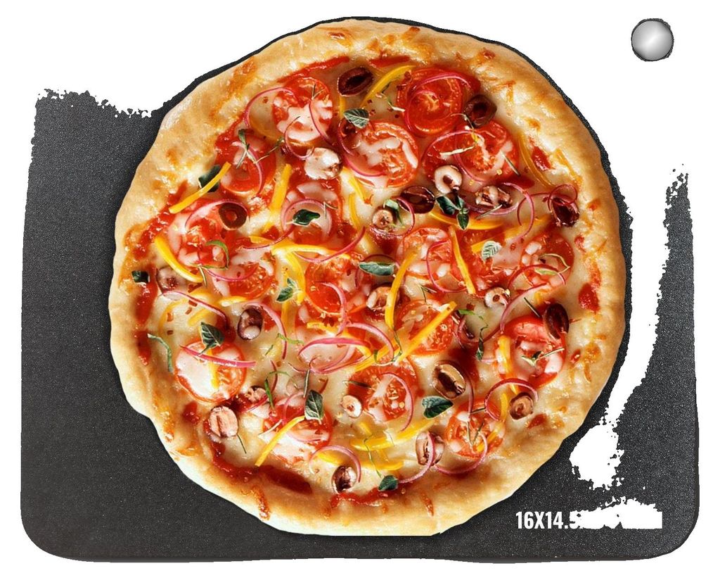 Stalowa blacha do pizzy VEVOR, 16" x 14,5" x 1/4" do Zdjęcie produktu 
