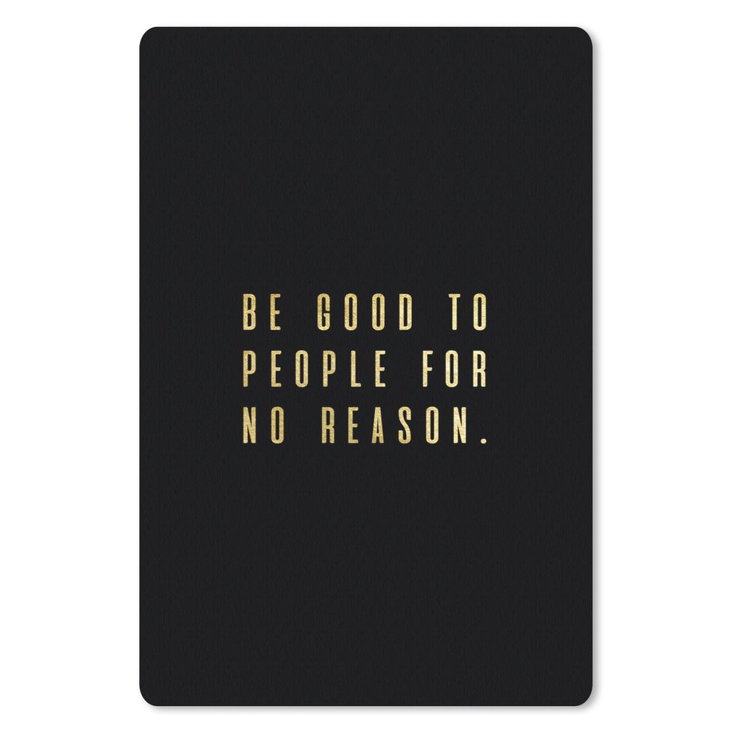MuchoWow Mauspad Mousepad Zitat - Sprichwörter - Gold - Schwarz 18x27 cm - Mousepads - Maus Mat - Pad - Mausunterlage
