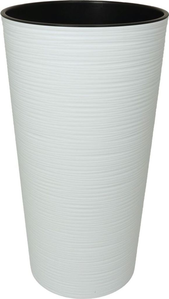 Lamela Blumentopf | Lilia | mit Struktur | Weiß | 30 cm