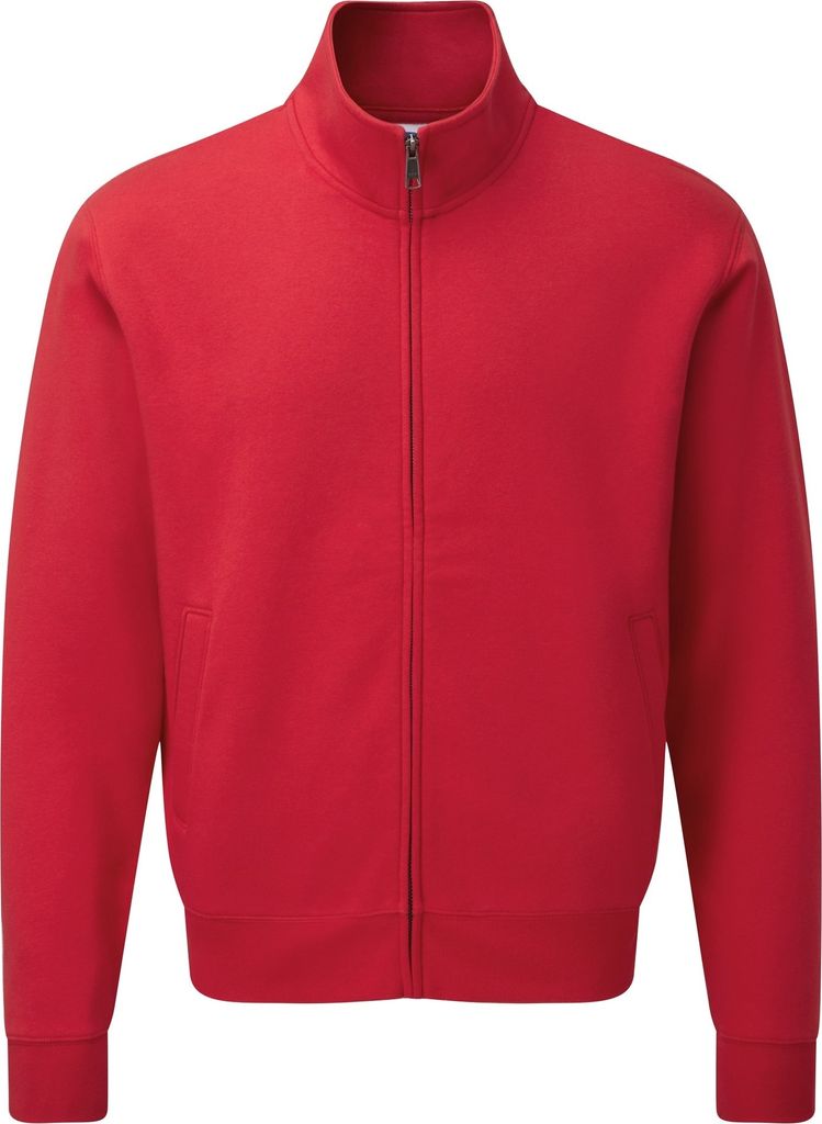 Russell Herren Authenitc Sweatshirt Jacke RW5509 (XS) (Rot)