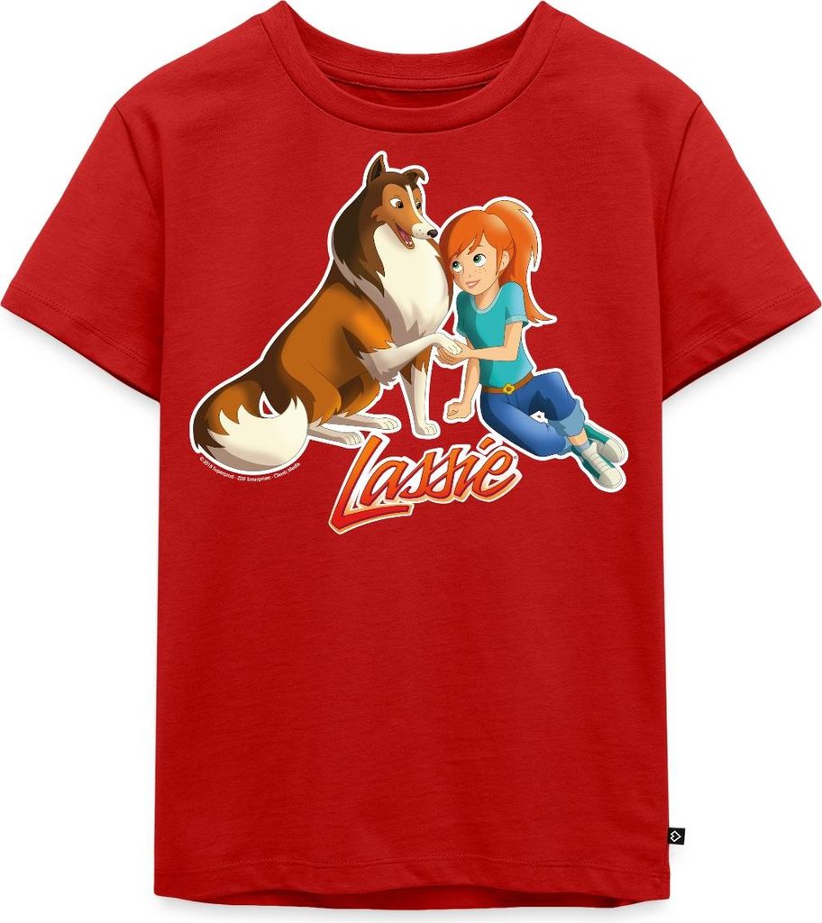 Spreadshirt Lassie Zusammen Mit Zoé Kinder Premium T-Shirt, 98/104 (2 Jahre), Rot