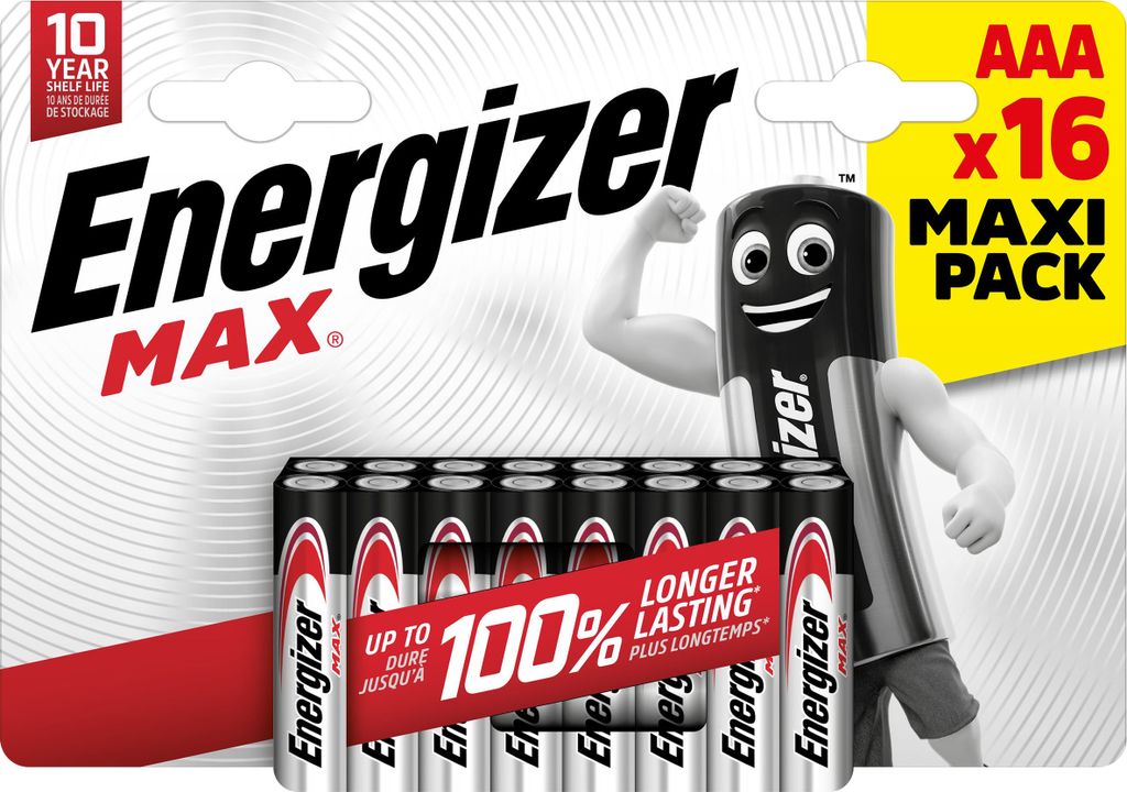 Alkaline-Batterie LR03 / AAA Energizer Packung = 16 Stück