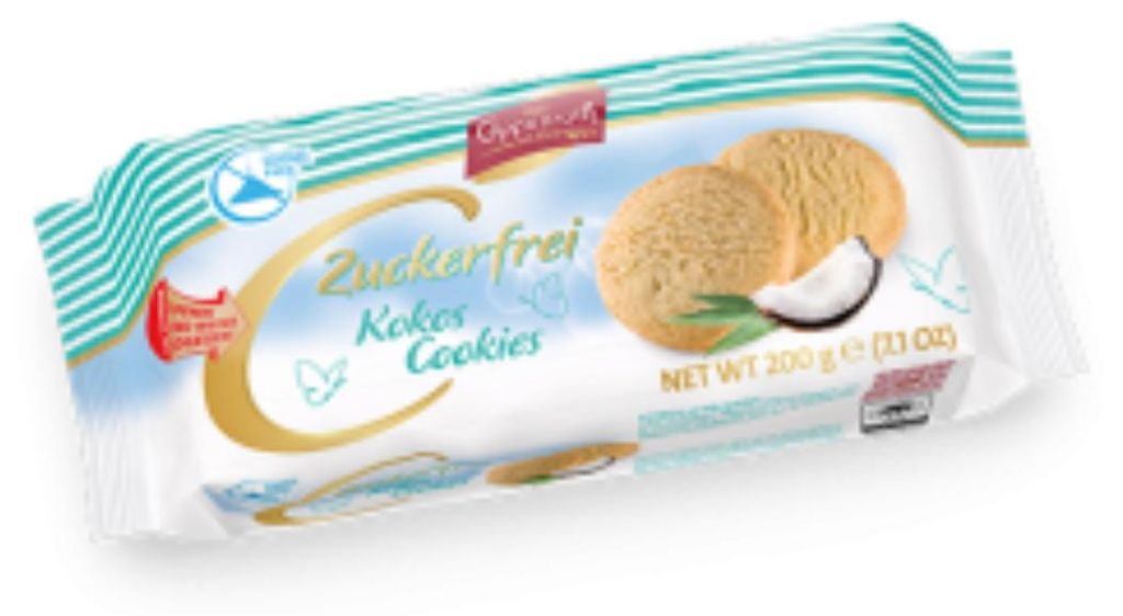 Coppenrath Ciasteczka kokosowe bez cukru o delikatnym smaku Zdjęcie produktu 