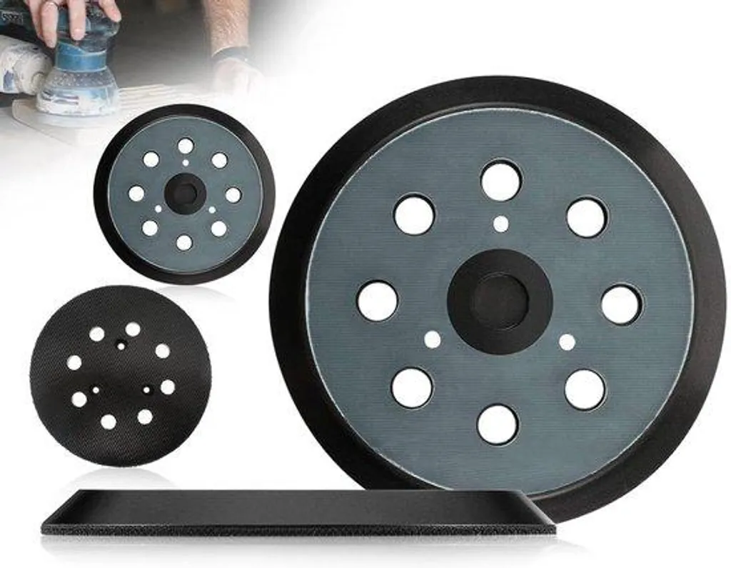 Disques de ponçage excentriques 127 mm robustes en papier abrasif x2