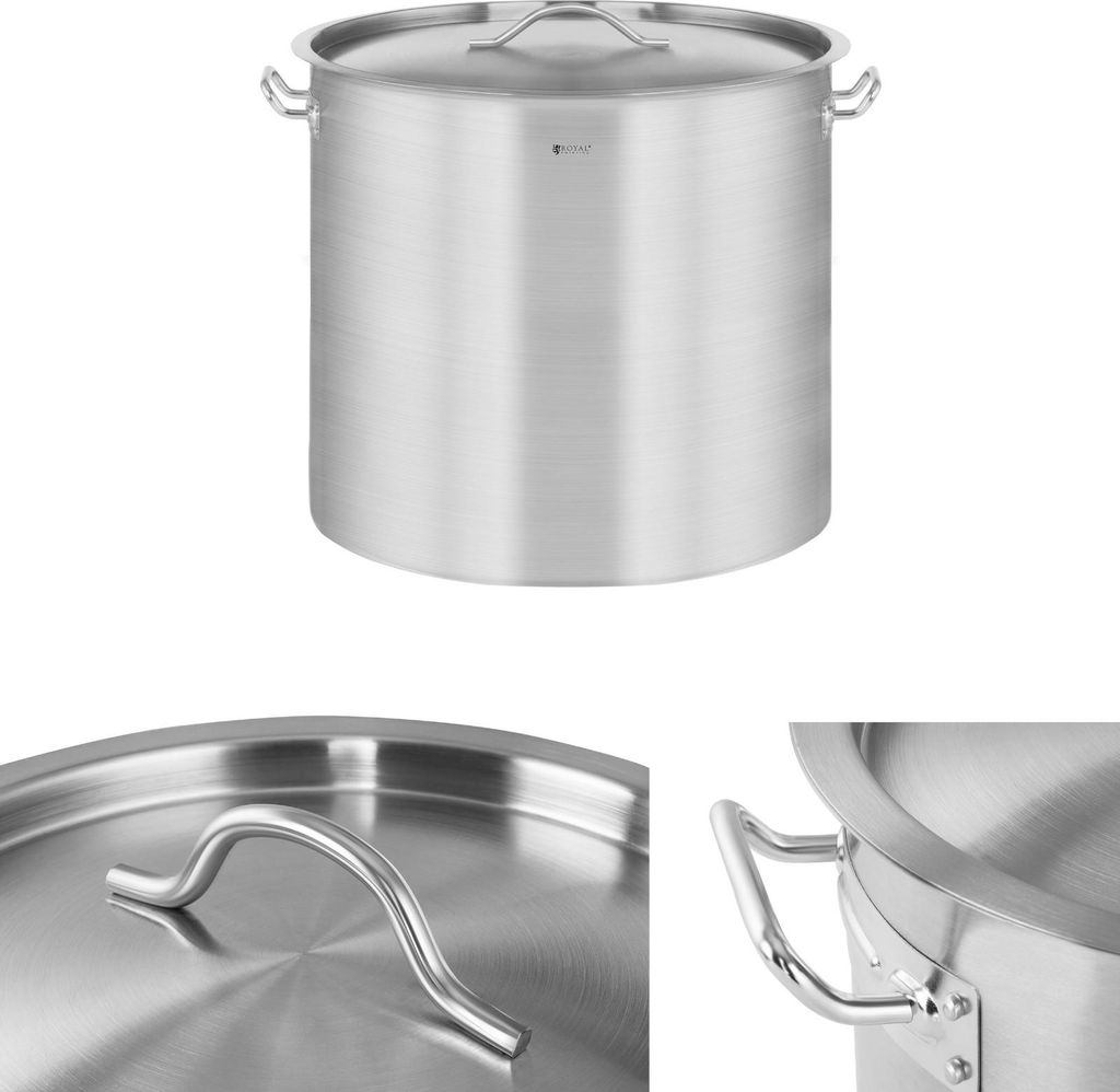 Kochtopf aus nicht rostendem Stahl mit Deckel für das Produktbild 