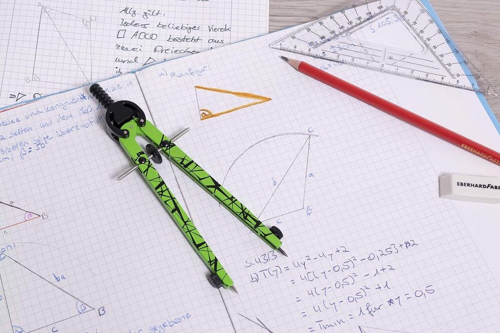 Faber-Castell Eberhard Faber Schnellverstellzirkel neon Produktbild 