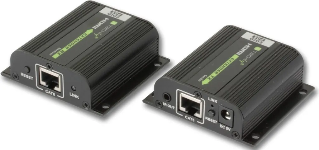Techly Extender HDMI su Cavo LAN 40m - Qualità HDMI 1080p e PoE - 3