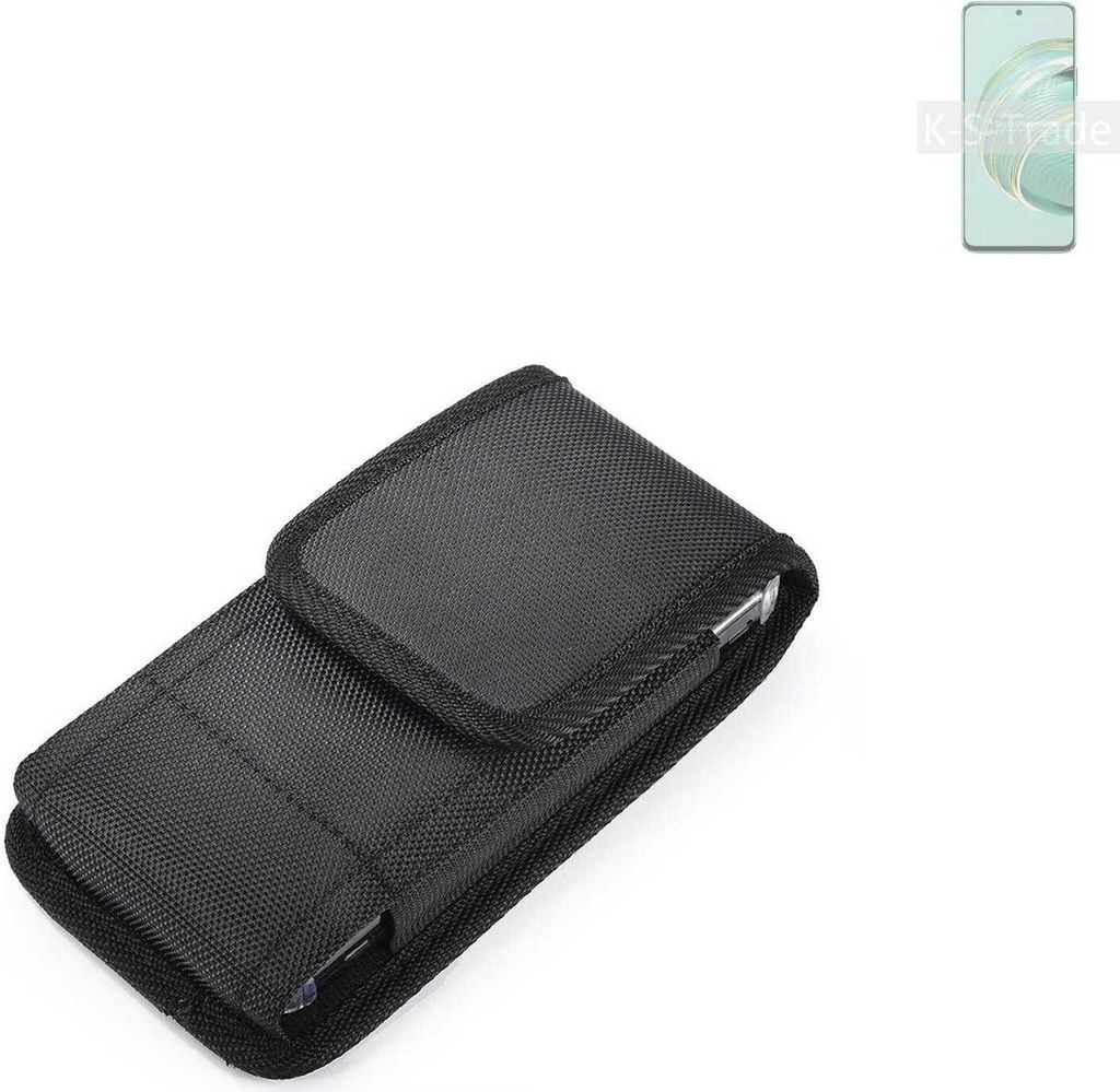 Holster Gürteltasche kompatibel mit Huawei nova 10z Holster Gürtel Tasche wasserabweisend Handy Hülle Schutz Hülle Outdoor schwarz K-S-Trade
