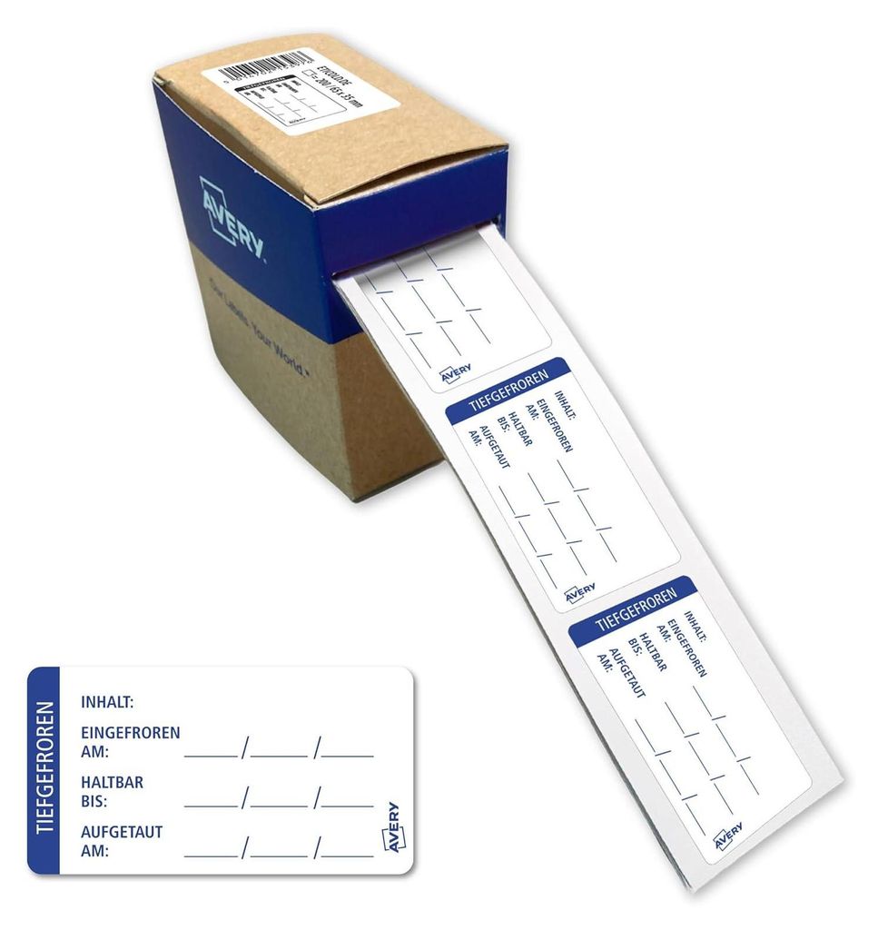 AVERY Zweckform Mrazicí etiketa Potraviny HACCP (65 x 35 mm Obrázek produktu 