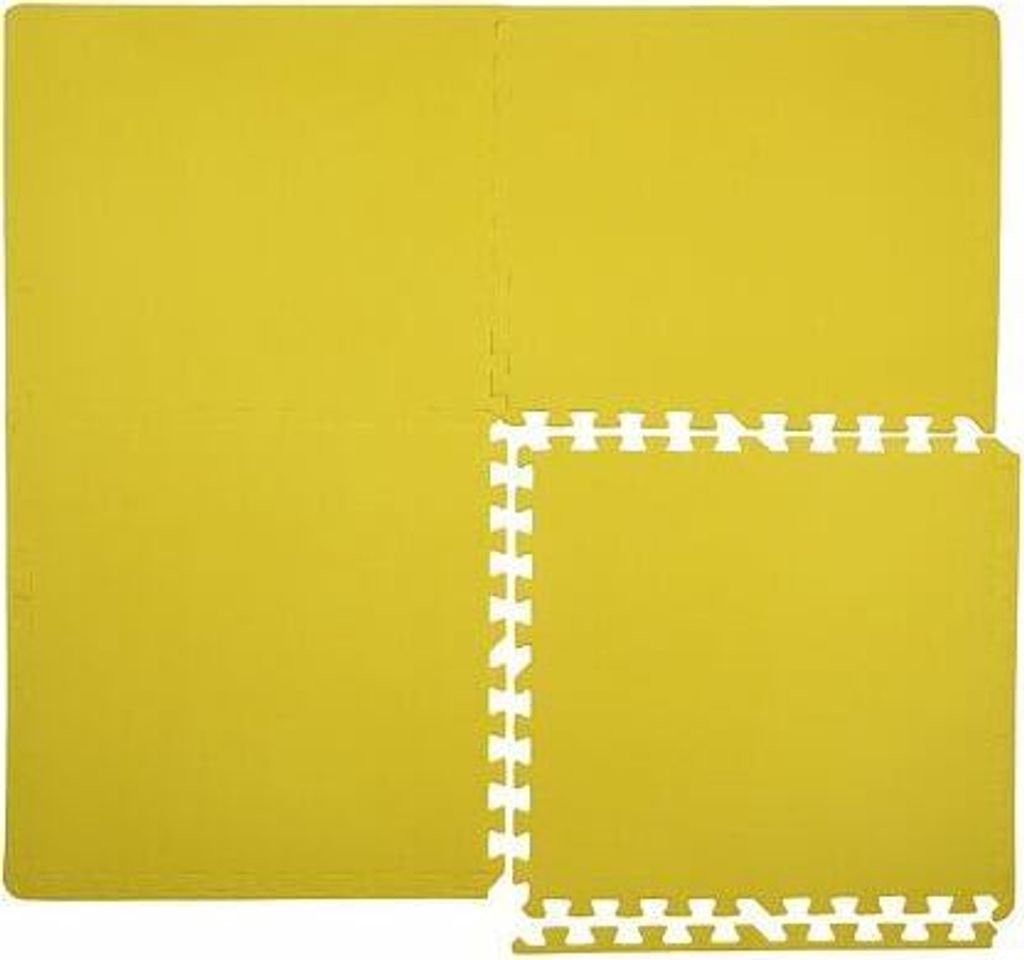 Merco Colored Puzzle fitness podložka žlutá balení 4 ks Obrázek produktu 2