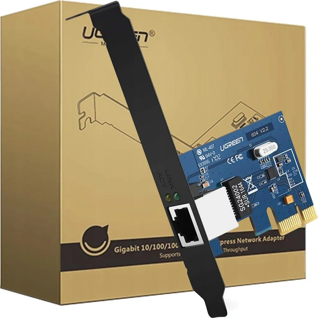 Adattatore Sieciowy Pci Express Ugreen Us230, Gigabit 10/100/1000Mbps