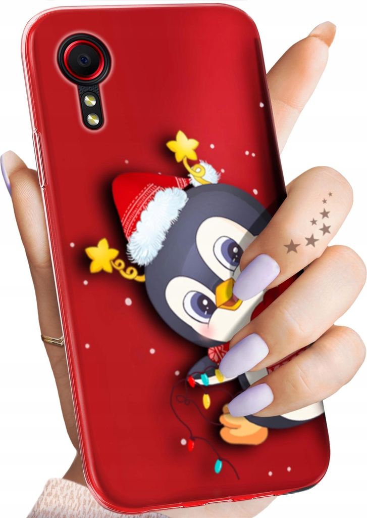 BEDRUCKTE HÜLLEN für SAMSUNG GALAXY XCOVER 5 HANDYHÜLLEN HANDY SCHUTZ HÜLLE CASE SILIKON MUSTER WEIHNACHTEN SANTA CLAUS CHRISTMAS