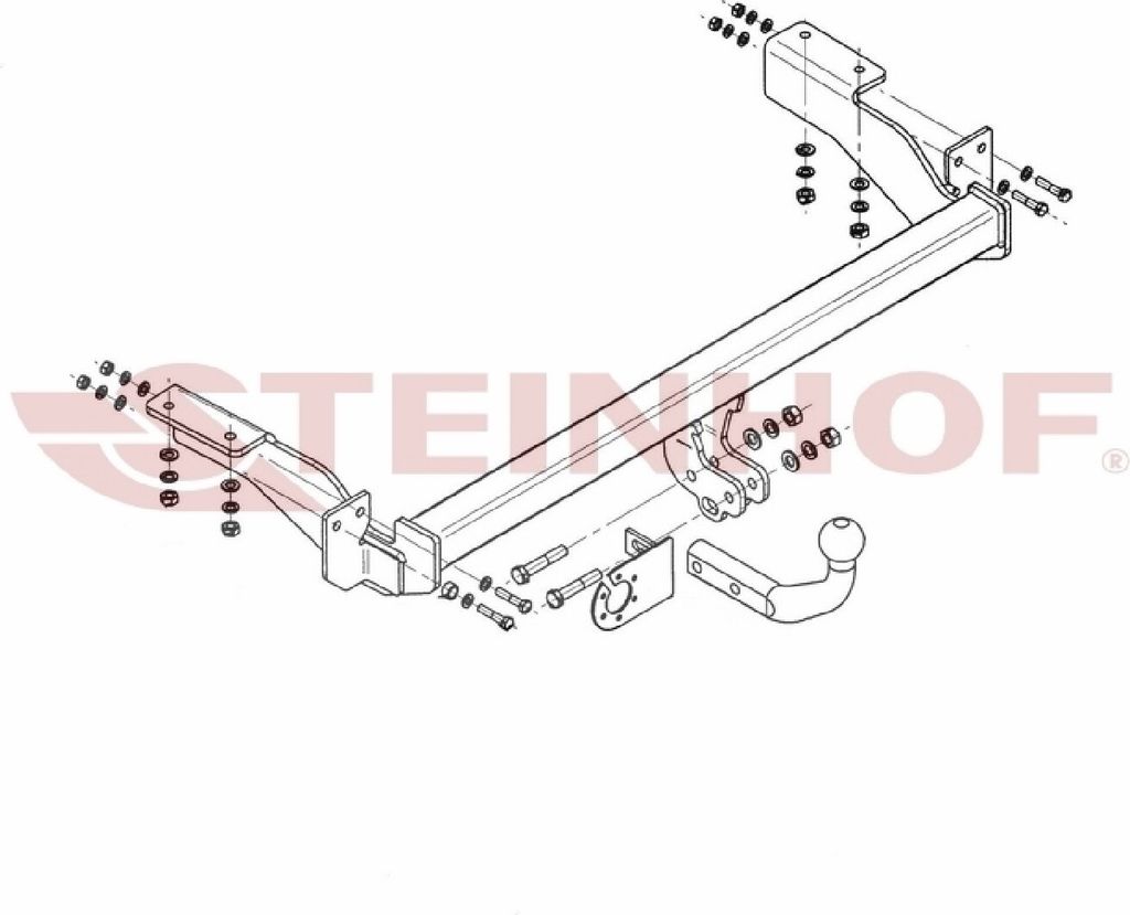 Z547491 Anhängerkupplung passend für PEUGEOT 307 07/2005-2007 starr