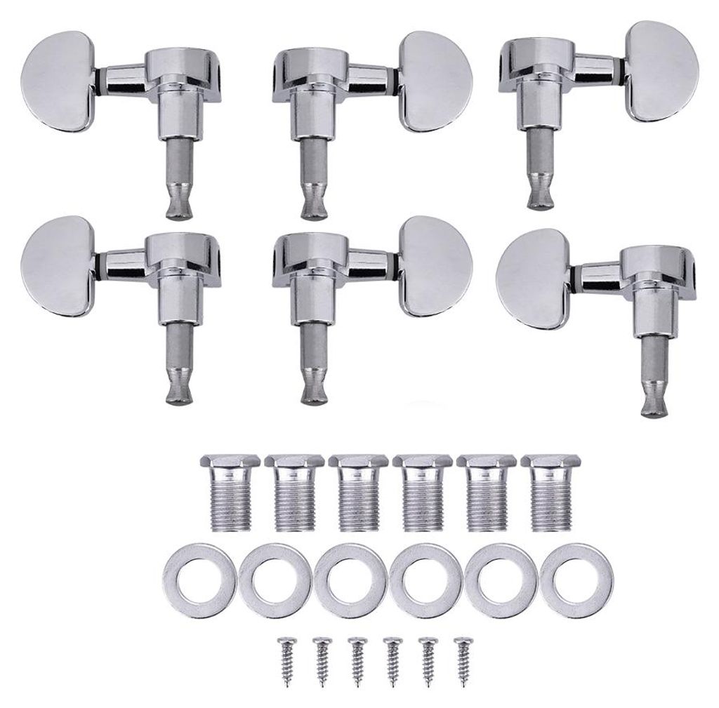 3L3R Gitarren-Stimmwirbel, Locking-Mechaniken, Zinklegierung, silberfarben