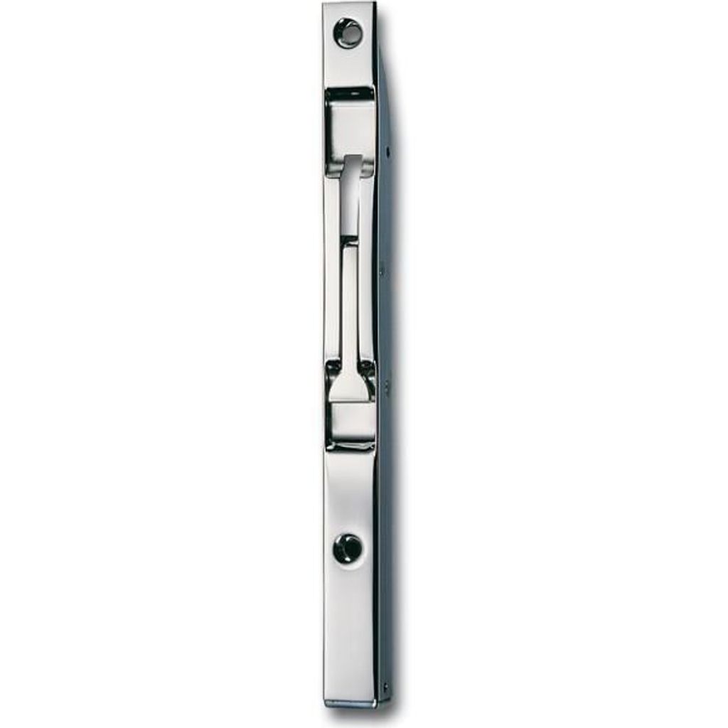 Türkantriegel U-Gehäuse mit Klapphebel 400 x 18 x 17 mm, Hub 15, vernickelt