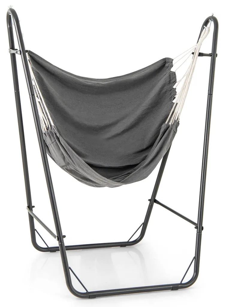 Fauteuil suspendu COSTWAY avec support balancelle en coton 120 kg