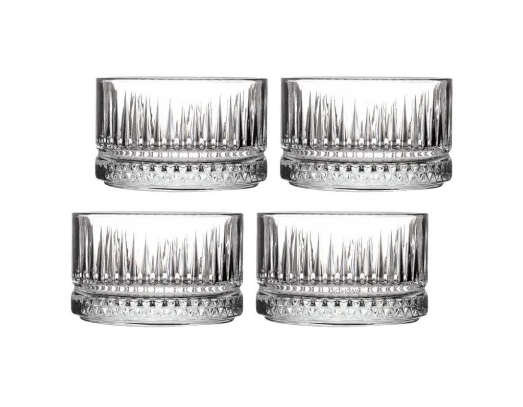 Pasabahce Elysia 530038 Set 4 Coppette Vetro 210ml | Servizio Dessert