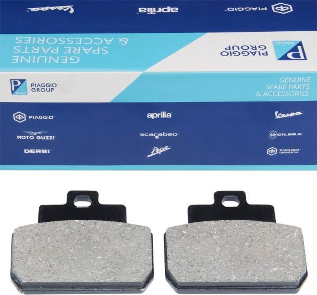 Bremsbelagsatz hinten original Piaggio 647400 für MP3 125 Produktbild 