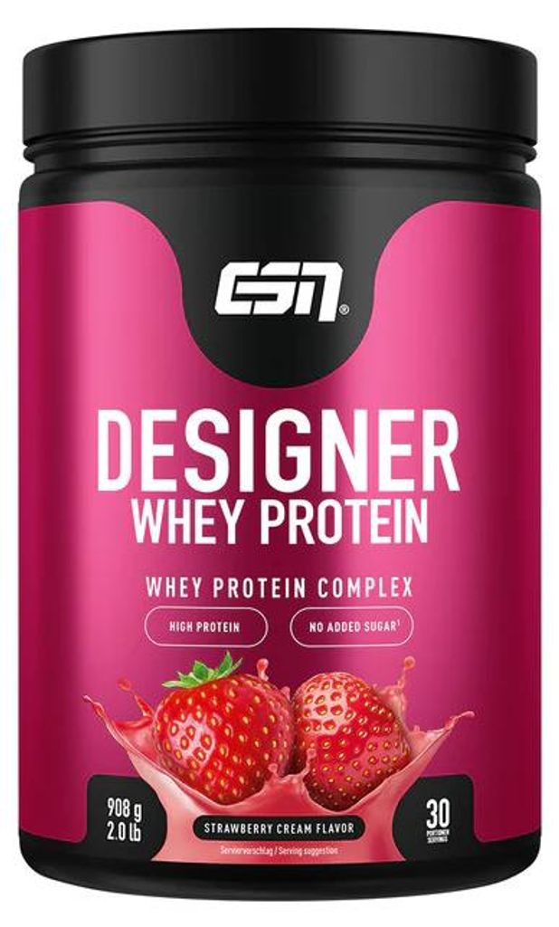 ESN Designer Whey 908g Dose - Strawberry Cream Produktbild 