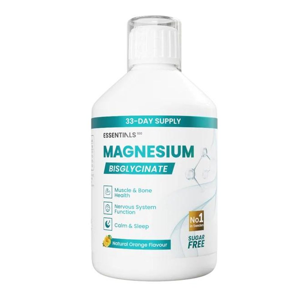 Magnésium bisglycinate liquide, marque Swedish Essentials, Image du produit 